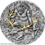 2020 – Twelve Labours of Hercules – Ceryneian Hind – $5 silver coin with Gold plated 24K 2 oz