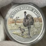 2021 Australian Emu 1oz Coloured Silver Coin – Melbourne Money Expo ANDA Special