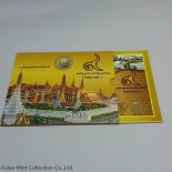 2008 – Circulating Coin Panel complete set Thailand, unused (6 coins), packed in panel and box.