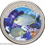 2011 – Palau Endangered Wildlife Streaked Spinefoot Fish $1 BU Color