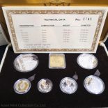 1988 Brunei Silver Proof coin set