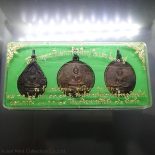 1982 – The Emerald Buddha – Copper Medal, (King Taksin’s back side) with original box
