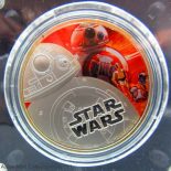 2016 STAR WARS BB-8 1oz Silver Proof Disney Coin – Pictured Coin Cert 00574
