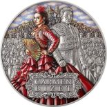 2022 – Carmen Titans of the Music 2 oz Antique finish Silver Coin 5$ Niue