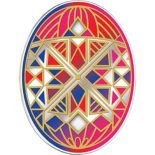2018 – Happy Easter Proof Silver Coin 500 Francs Cameroon