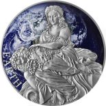 2022 – Earth Planets and Gods 2 oz Antique finish Silver Coin CFA Cameroon
