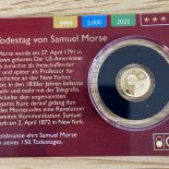 2022 – Gold Coin Card – Solomon Islands $10 Gold PP Samuel Morse