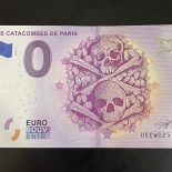 2018 – 0 euro note FRANCE – LES CATACOMBES DE PARIS #02 UECW
