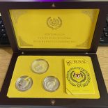 2012 – 3 pcs Coin Pertabalan Agong XIV Pure Silver 999 Collectible