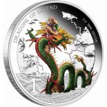 2012 – Dragons Of Legend Chinese Dragon 1 oz proof silver coin Tuvalu