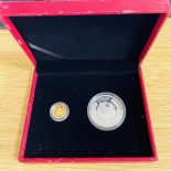 2010 Year of the tiger Silver and Gold Proof Coin
