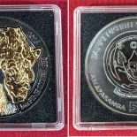 2016 – Silver Coin with Ruthenium 1 oz Golden Enigma Meerkat Rwanda