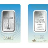 PAMP 1 Ounce Silver Romanesque Cross Bar