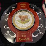 2009 Australia $8 Lunar OX Colorized Silver Coin – 5oz
