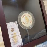 2004 Australia $8 Lunar Monkey Silver Coloured + Gilded Edition Coin – 5oz