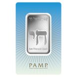 PAMP SUISSE AM YISRAEL CHAI 1 OZ PURE SILVER BAR IN ASSAY
